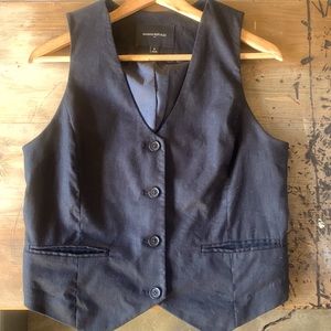 Linen Vest Banana Republic Factory
